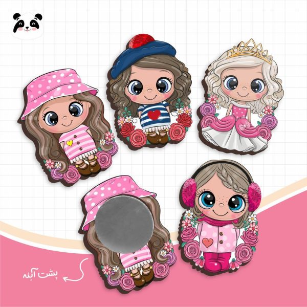 اینه جیبی طرح دختر