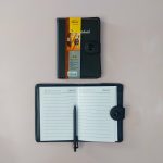 دفتر چرمی جیبی خودکار دار