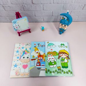 دفتر کارتونی نهال الما ۱۰۰ برگ حاشیه دار