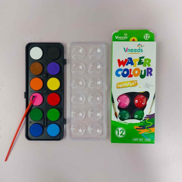آبرنگ 12 رنگ Vneeds