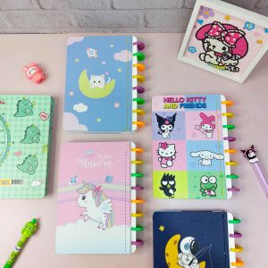 دفتر دکمه ای جلدسخت کارتونی